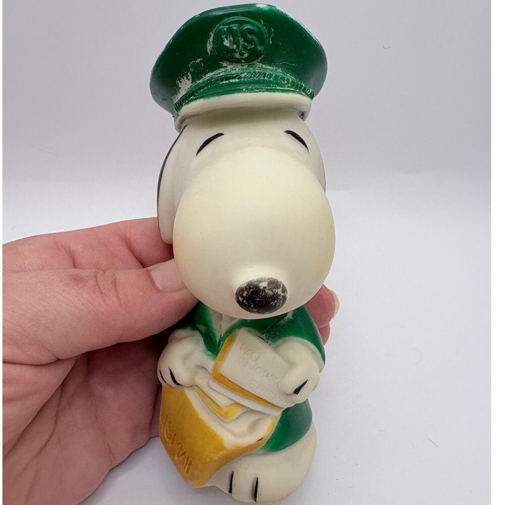 1966 Snoopy Mailman Rubber Figure